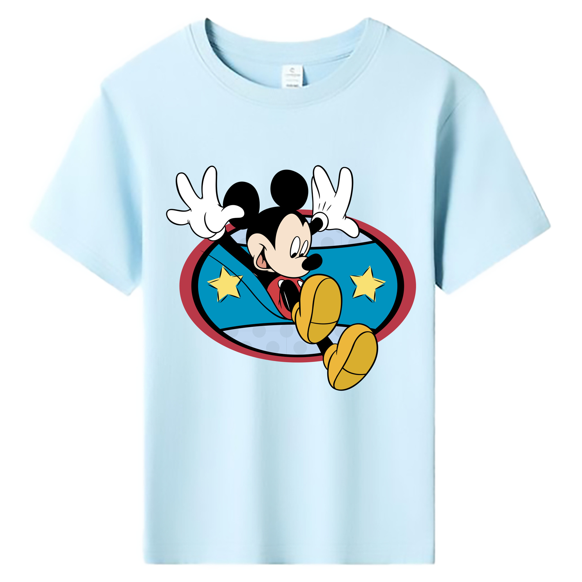 ミッキーマウス Mickey Mouse 綿100％キッズTシャツ（フロントプリント）